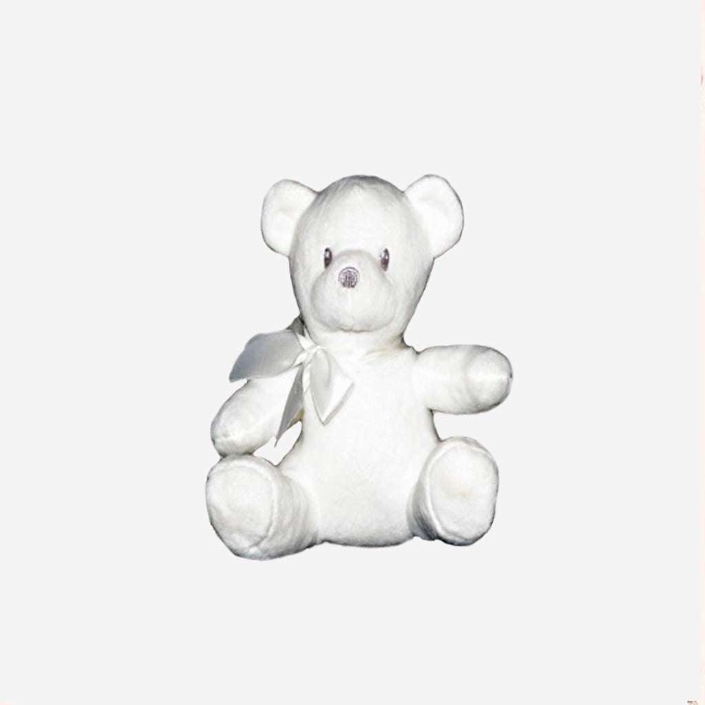 Peluche Chocolat Baby Urso Branco Pequeno